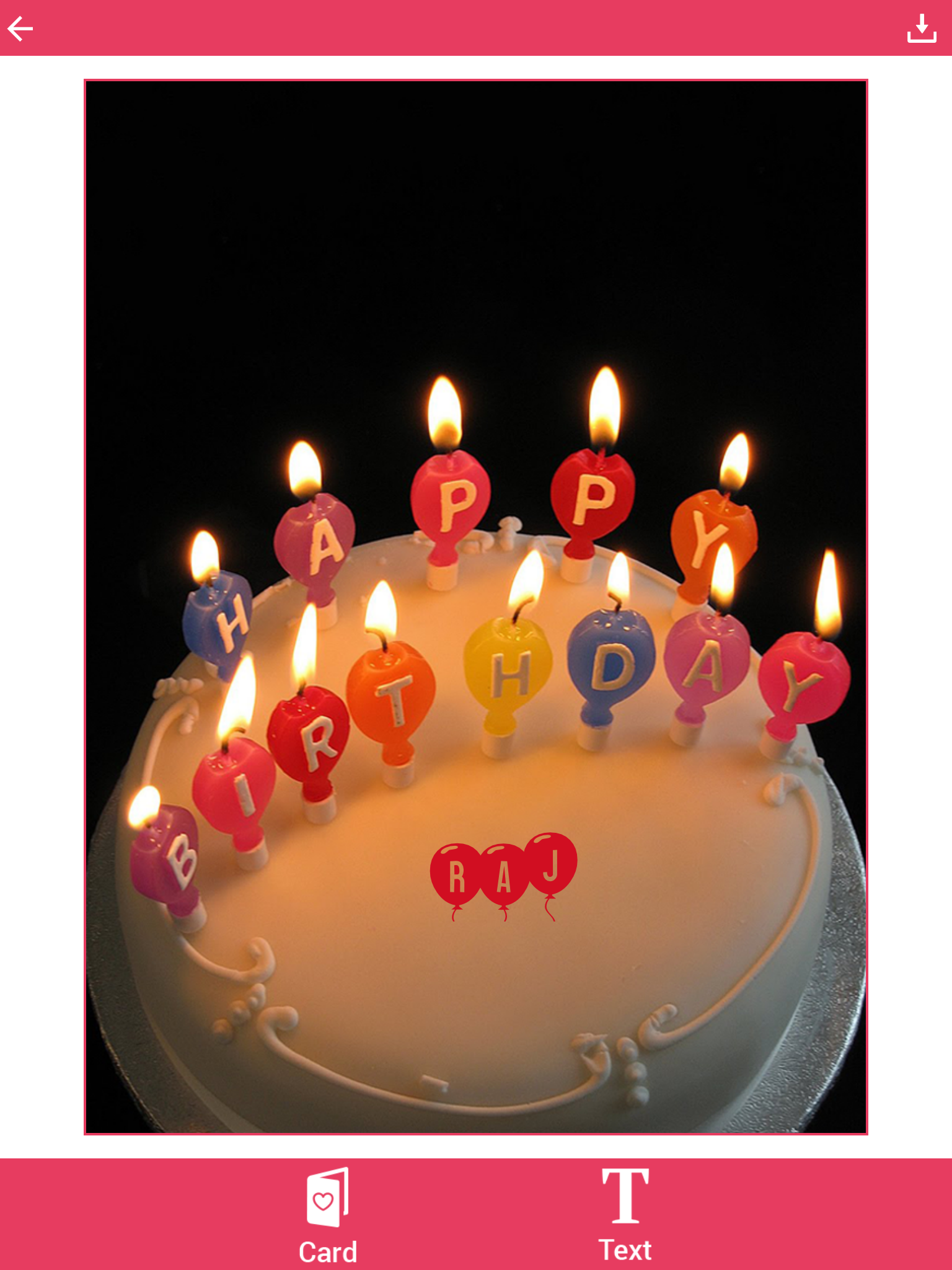 Name On Birthday Cake