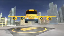 Game screenshot Flying School bus simulator 3D free - school kids apk