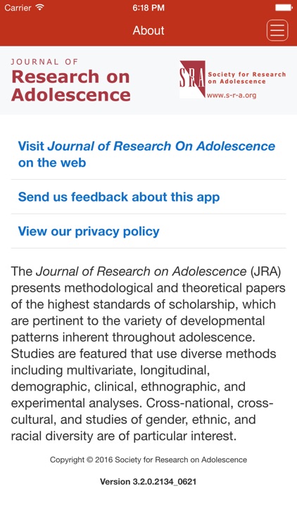 Journal of Research On Adolescence