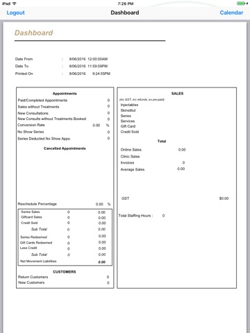 Gumnut Business Dashboard screenshot 2