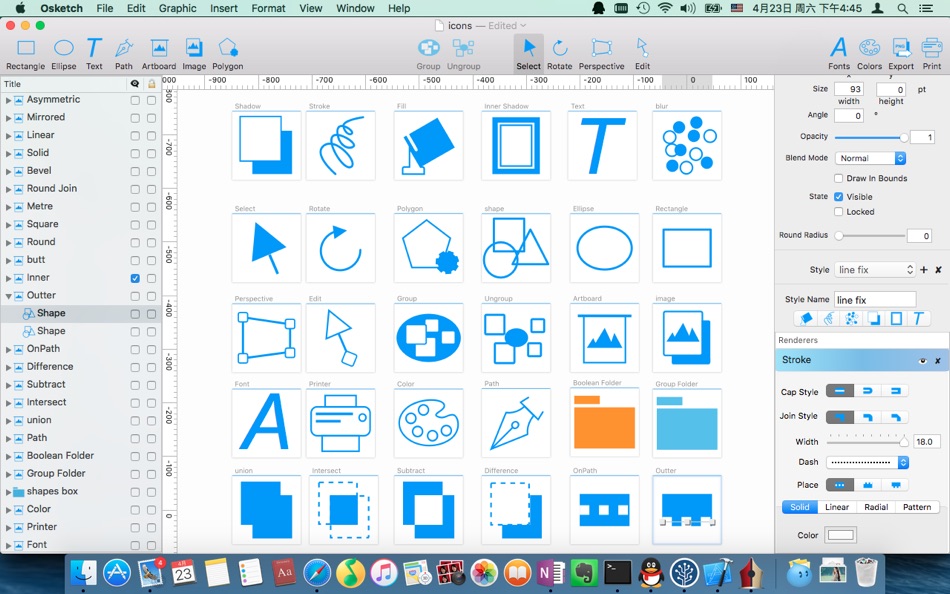 #5. Osketch - Logo, Icon & UI Design (macOS) 由: 光建 张