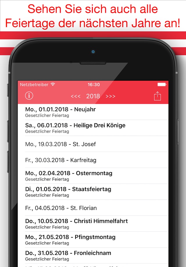 Feiertage Österreich Kalender & Kalenderwoche 2017 screenshot 3