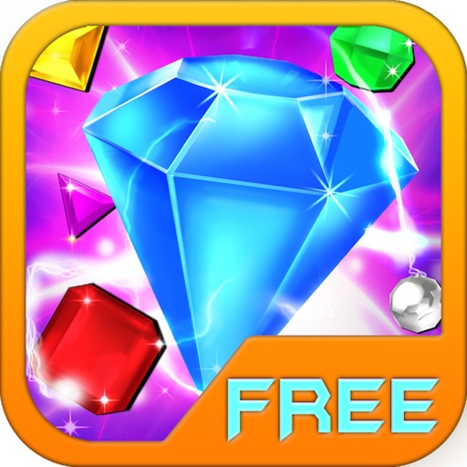 Gems Blast puzzle:Free fun match 3 games Icon