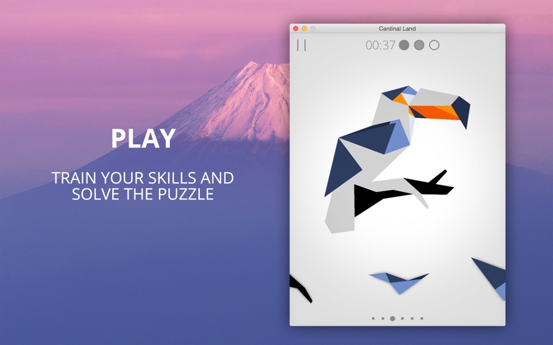 Screenshot #2 for Cardinal Land - Tangram Puzzle