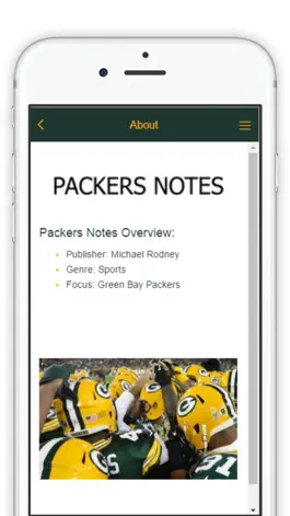 Game screenshot Official Mobile App of PackersNotes.com apk