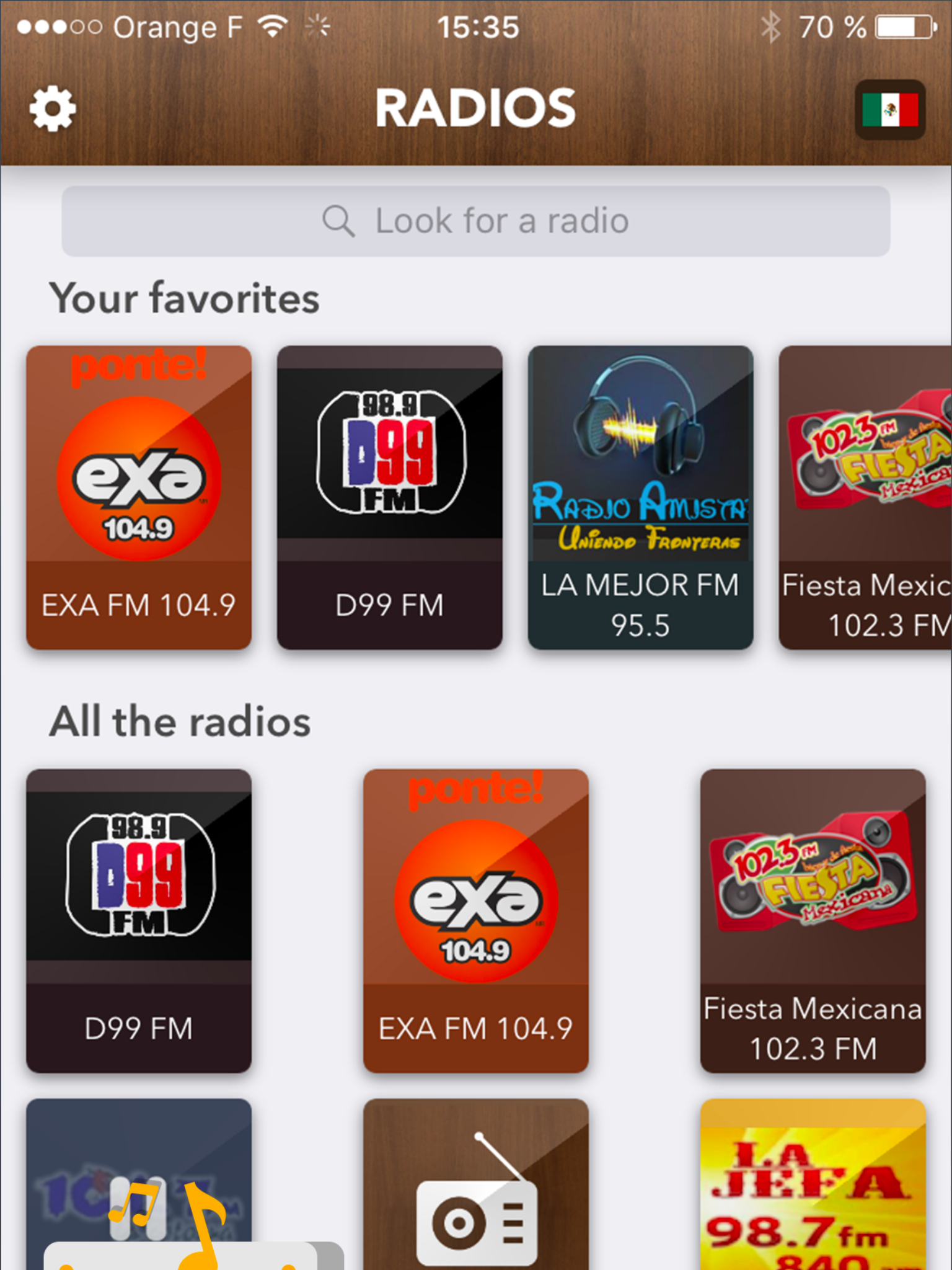 Mexican Radio - access all Radios in Mexico FREE