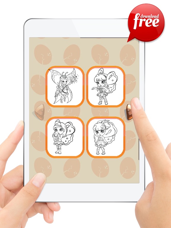 Doodle Fairy Girl Coloring Book: Free Games For Kids And Toddlers! iPad screenshot