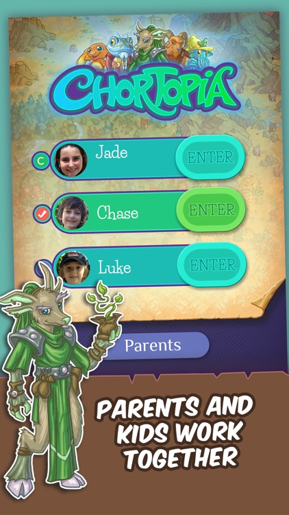 Chortopia Chore App: Reward Kids with Story, Collectibles, and Games screenshot-0