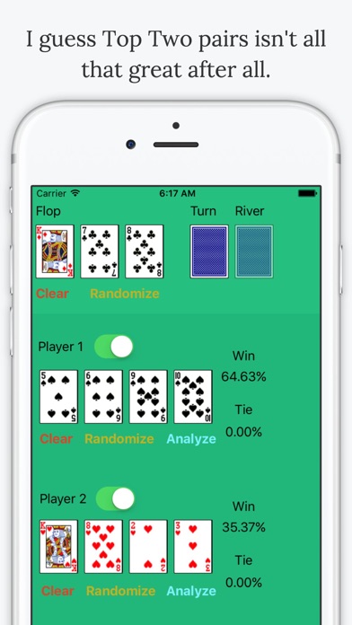 Omaha Poker Calculator - Calculate Odds and Chances % to Win Screenshot