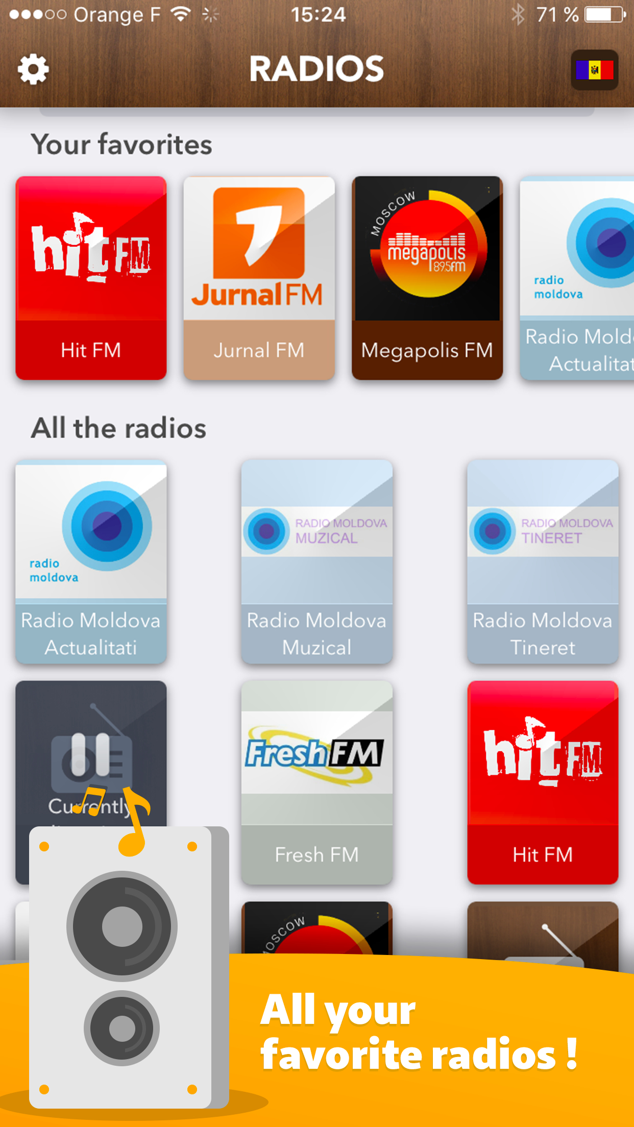Moldova Radio - access all Radios in Moldavia FREE