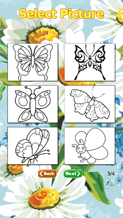 Butterfly Coloring Book For Kids iPhone screenshot