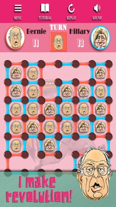 Clash of Candidates! Slip Dots Away Get One Square (Politics in Pocket) screenshot 3