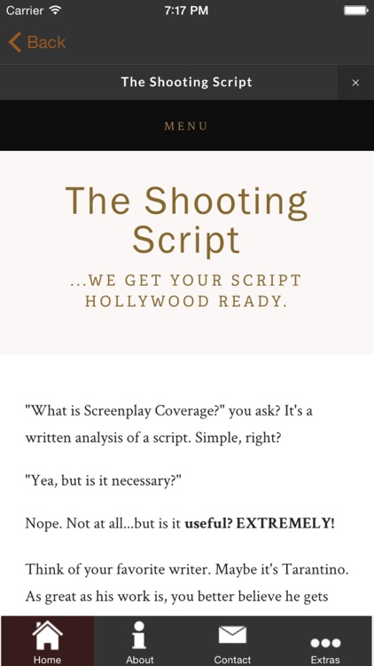 The Shooting Script