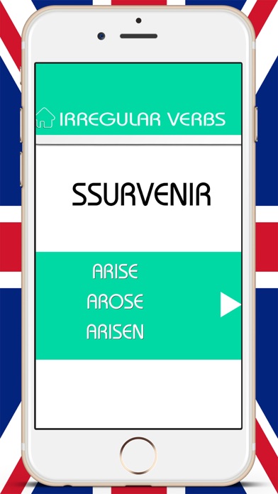 Screenshot #1 pour Verbes irréguliers en anglais - Pratiquer et apprendre avec des listes facilement