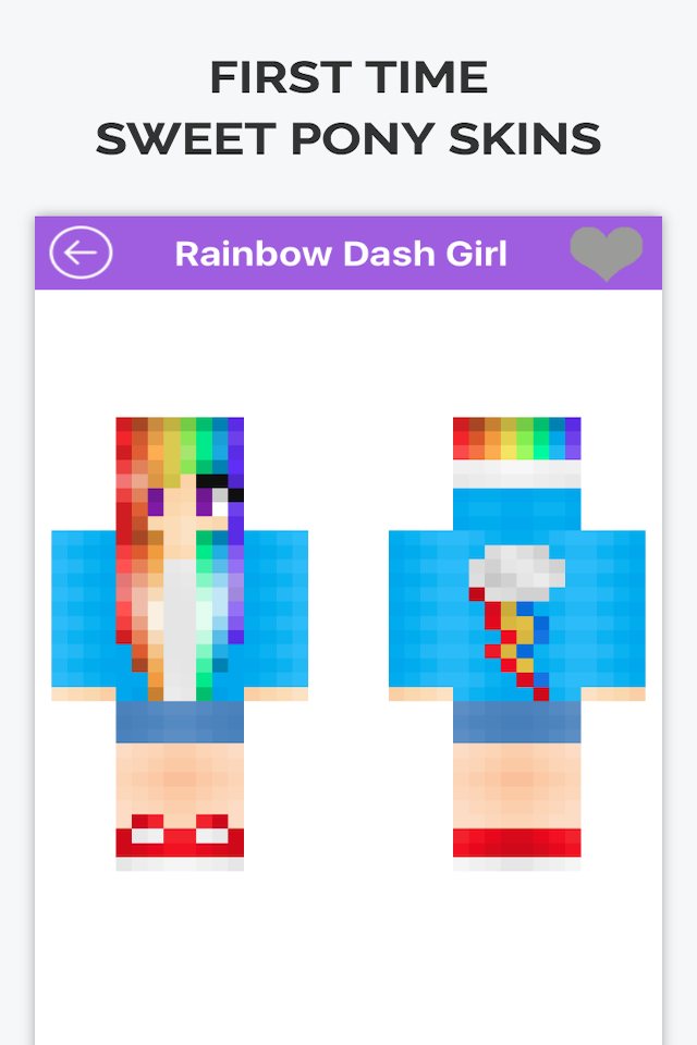 Sweet Pony Skins for Mineraft PE Free