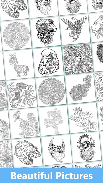 Screenshot #2 pour Secret Coloring Book - Free Anxiety Stress Relief & Color Therapy Pages for Adult