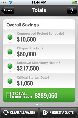 DeltaV Control Savings screenshot 2