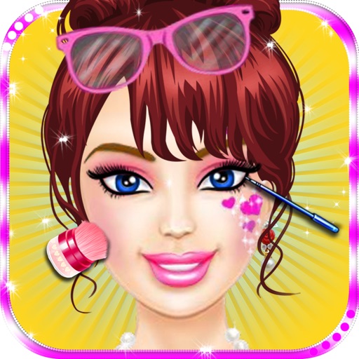 Pink Girl Real Makeover Salon iOS App