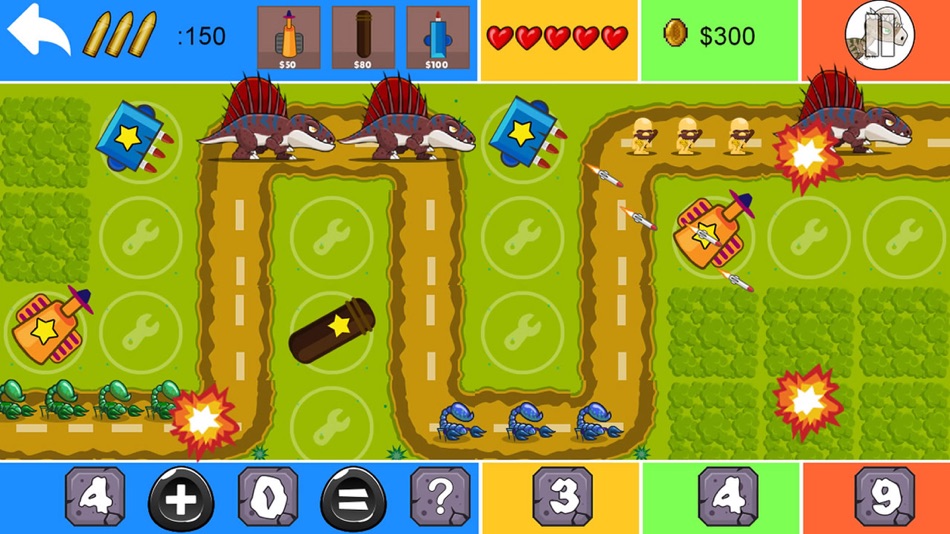 #3. Dinosaur Math Tower Defense (iOS) 由: Kok Leong Tan