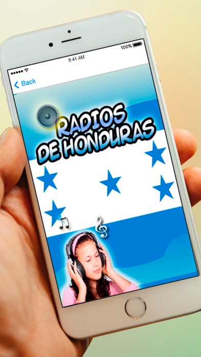 Radios de Honduras y Emisoras Gratis AM FM iPhone screenshot 1 - Music app