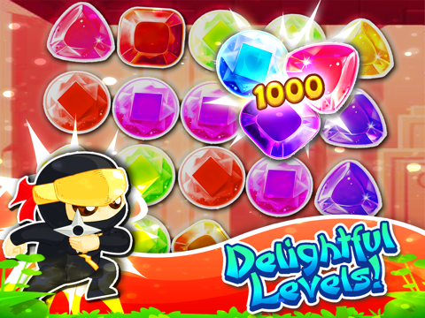 Jewel s Ninja Match-3 - diamond game and kids digger s mania hd free Games