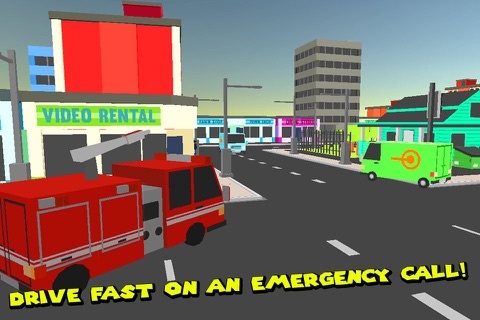 Fire Department: Cube Firefighter Full screenshot 3