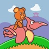 Icon Bear Rider: Dinosaur World - Free Dinosaur Game for Kids