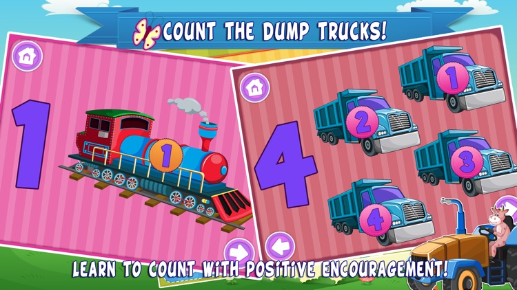 Toddler Trucks World Count and Touch- 123 counting Activity Game for kids screenshot-4