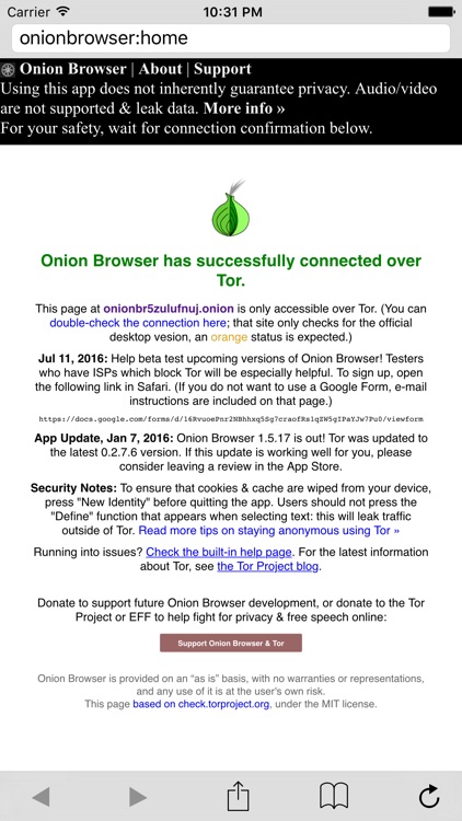 Onion Browser - Secure & Anonymous Web with Tor
