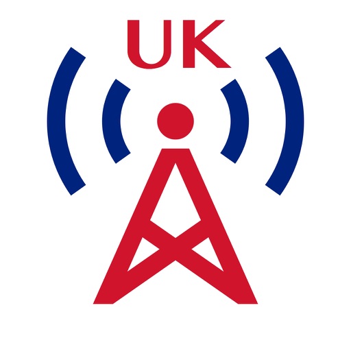 Radio UK - Stream and listen to live online music, news and show from your favourite british FM station and channel of the united kingdom with the best audio player Icon