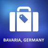 Bavaria, Germany Offline Vector Map