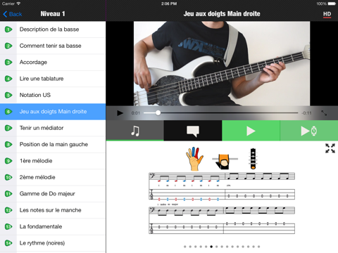 Screenshot #6 pour Méthode de Basse - Débutant HD