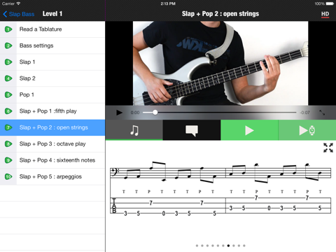 Slap Bass Method HD LITEのおすすめ画像3