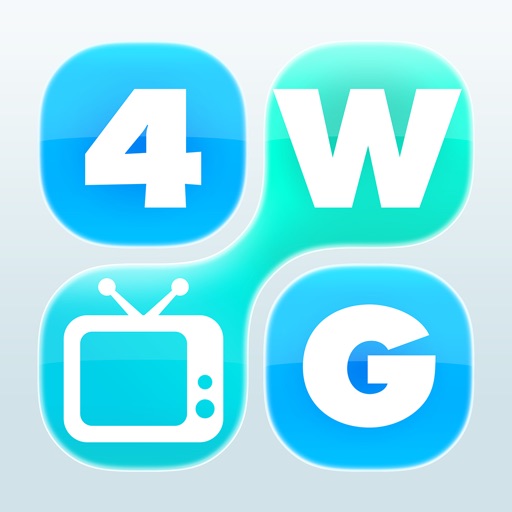 4 Word TV Game - Find the link and guess the TV show Icon
