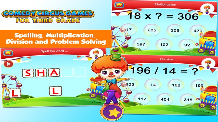 Third Grade Games with the Circus School Edition screenshot-4