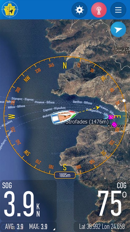 OnCourse - boating & sailing nav (mAIS)