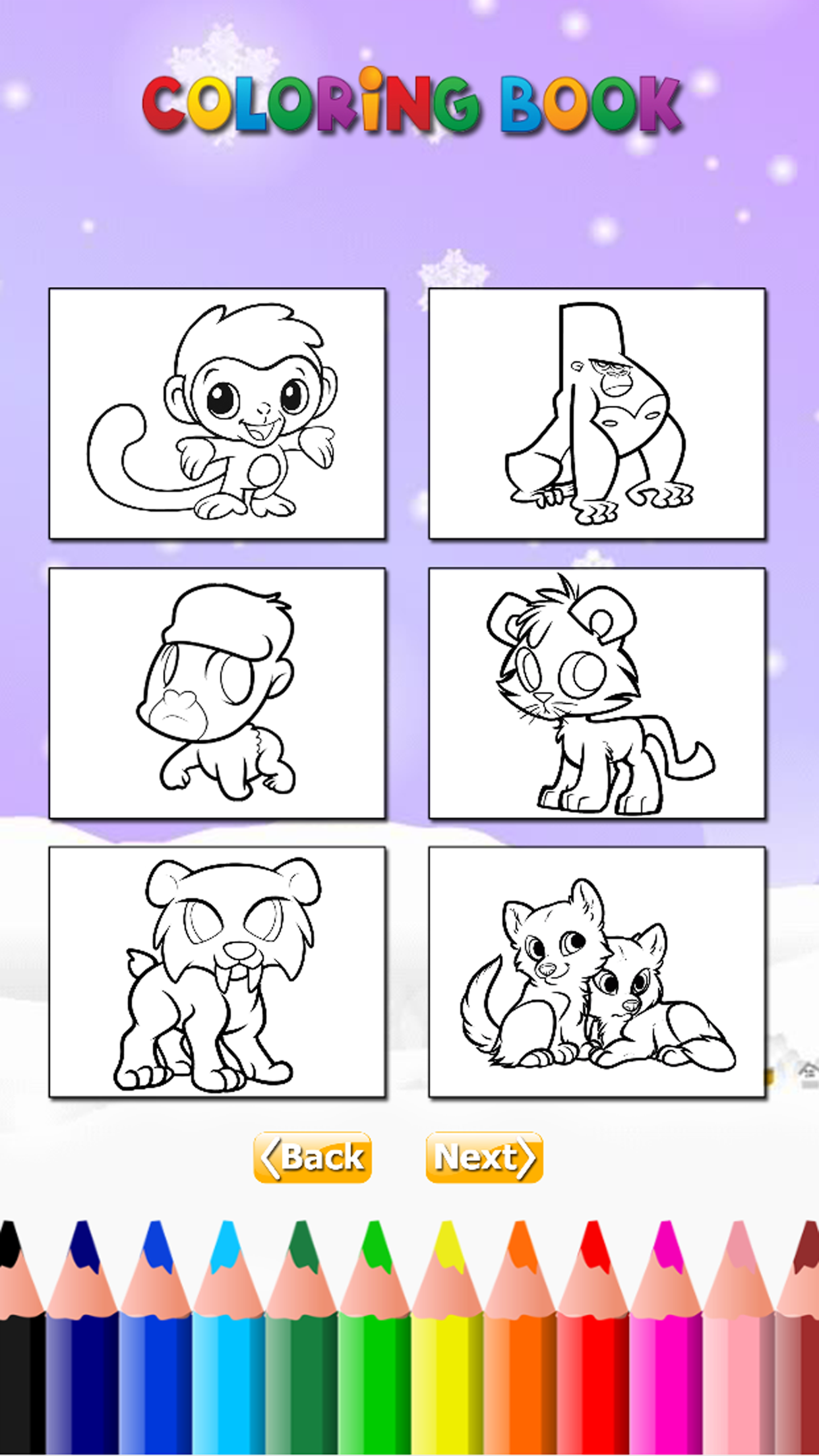 Coloring Book The World of Animal Free Games HD: Learn to color a dinosaur, wolf, fish and more screenshot 5