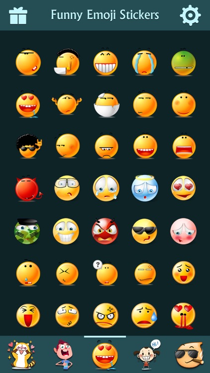 Funny Emoji Stickers FREE - Animated Emoticon & Keyboard Icons for WhatsApp, Telegram & WeChat