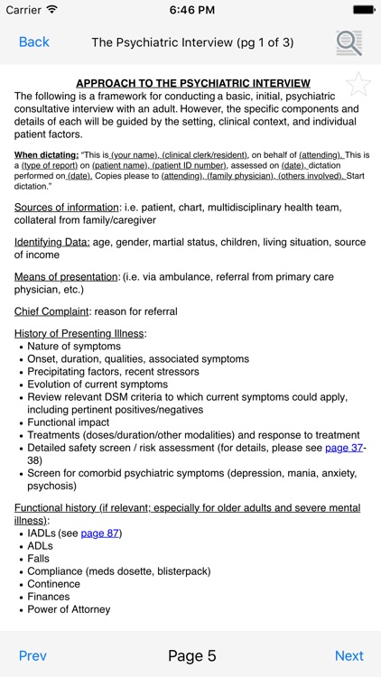 McMaster Psychiatry Handbook screenshot-3