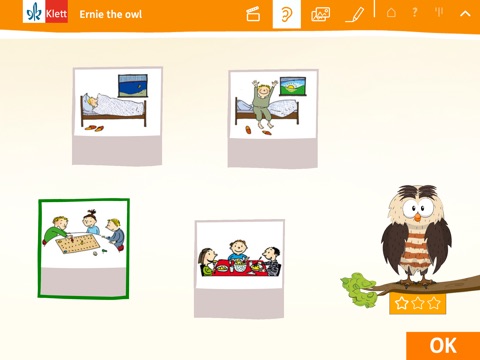 Ernie the owl, Englisch lernen in der Grundschule Klasse 2 - 4 mit Klett nach dem offiziellen Lehrplan screenshot 2
