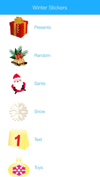 Winter Stickers & Emoji for WhatsApp and Chats Messengers Christmas Holiday Edition 2016のおすすめ画像1
