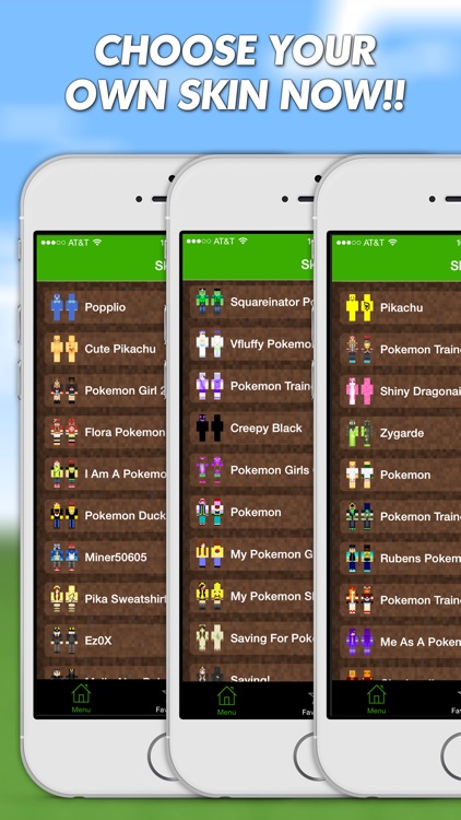 Skins for Minecraft PE (Pocket Edition) & PC - for Pokemon