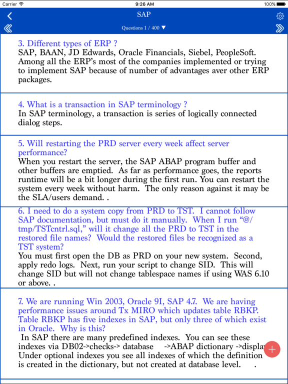 Screenshot #4 pour SAP -  Interview Questions