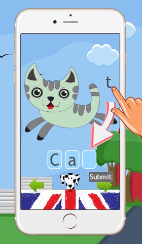 Animal Spelling Words Drag And Drop Puzzle Flash Card Games For Toddlers ( 2,3,4,5 and 6 Years Old )のおすすめ画像1