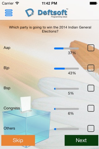 Election Survey 2014 screenshot 2
