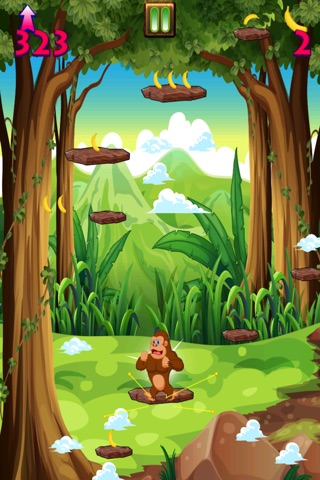 Super Banana Jump Mania - A Gorilla Food Frenzy Adventure Simulator screenshot 3