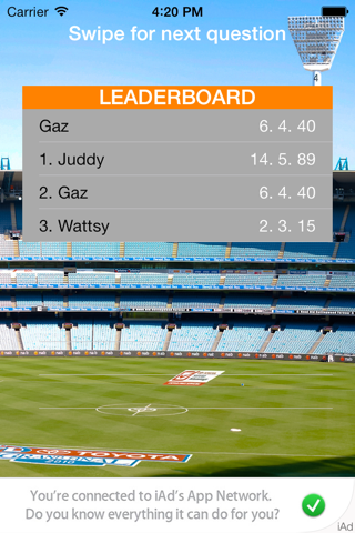 AFL Trivia screenshot 2