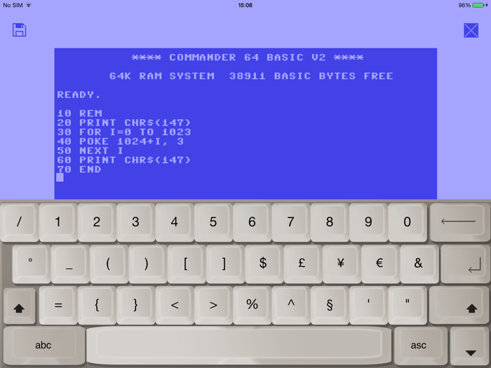 Early Computers – 8 bit Vintage Text Editor  Old Keyboard for Retro ASCII Art Graphics