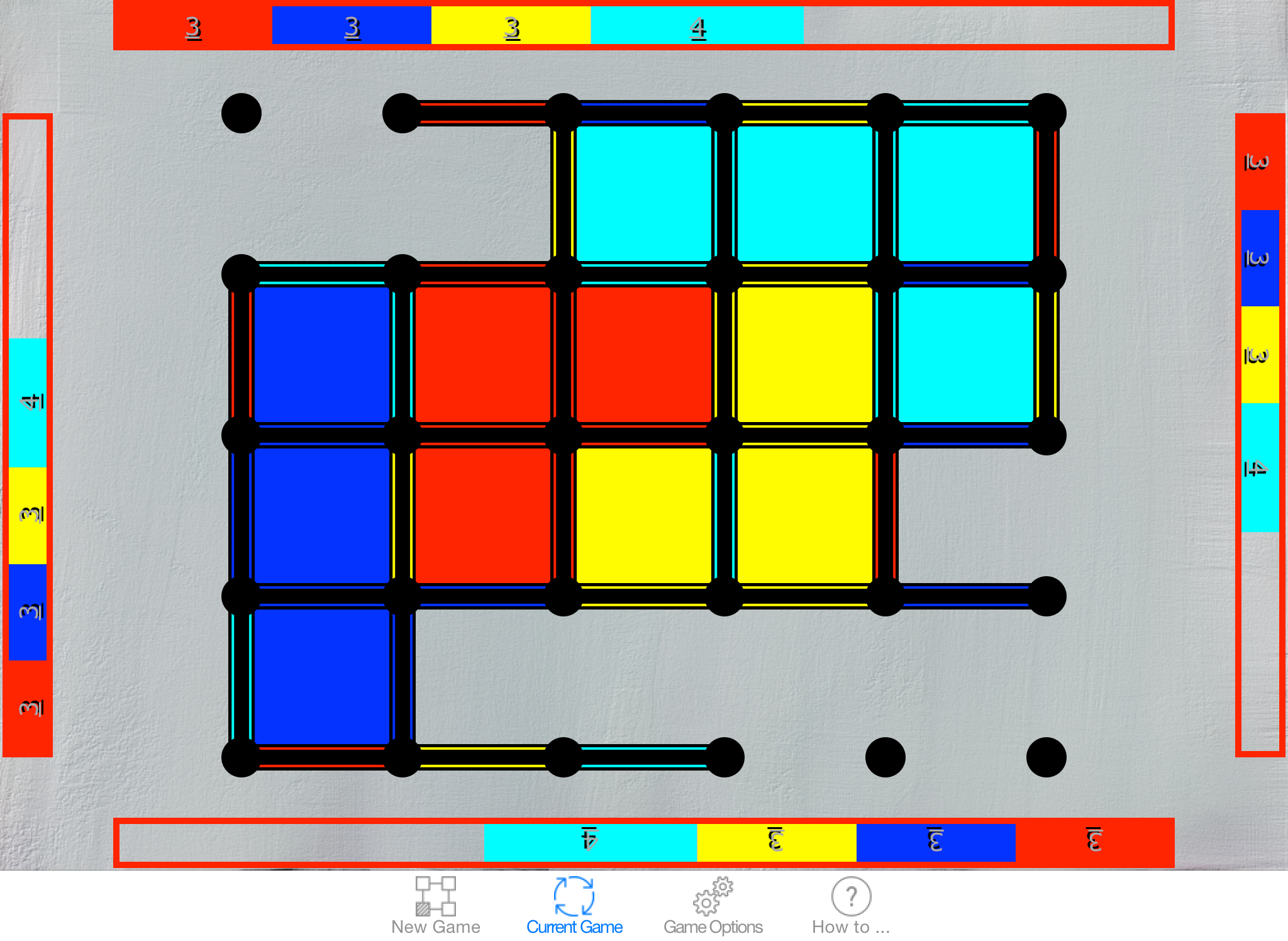 Dots & Boxes - with Triangles & Hexagons, Coins & Strings