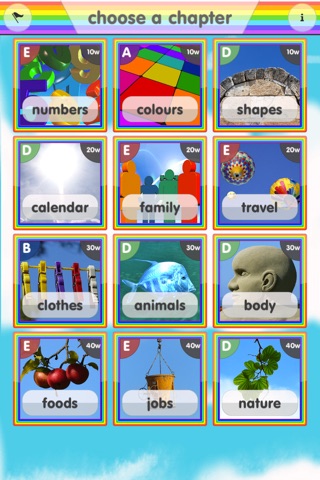 Rainbow English Vocabulary Game screenshot 3